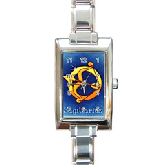 Zodiac Sagittarius Rectangle Italian Charm Watch