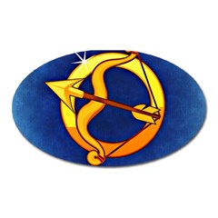 Zodiac Sagittarius Oval Magnet by Mariart