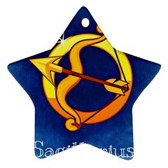 Zodiac Sagittarius Star Ornament (Two Sides)