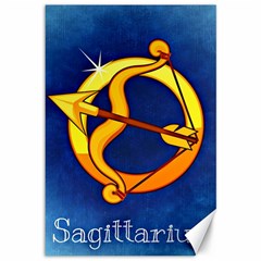 Zodiac Sagittarius Canvas 12  x 18  
