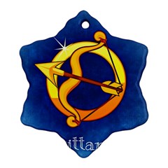 Zodiac Sagittarius Snowflake Ornament (Two Sides)