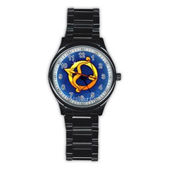 Zodiac Sagittarius Stainless Steel Round Watch