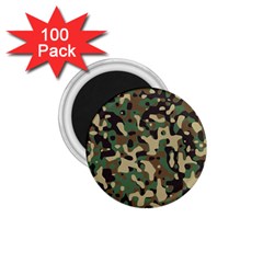 Army Camouflage 1 75  Magnets (100 Pack) 