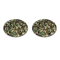 Army Camouflage Cufflinks (oval) by Mariart