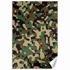 Army Camouflage Canvas 24  X 36  by Mariart