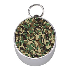 Army Camouflage Mini Silver Compasses