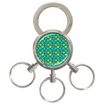 Hearts Seamless Pattern Background 3-Ring Key Chains Front
