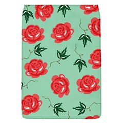 Red Floral Roses Pattern Wallpaper Background Seamless Illustration Flap Covers (S) 