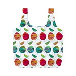 Watercolor Floral Roses Pattern Full Print Recycle Bags (M)  Front