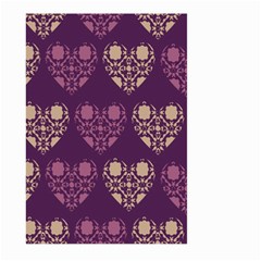 Purple Hearts Seamless Pattern Large Garden Flag (two Sides) by Nexatart