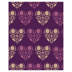 Purple Hearts Seamless Pattern Drawstring Bag (small) by Nexatart