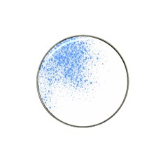 Blue Paint Splats Hat Clip Ball Marker by Nexatart