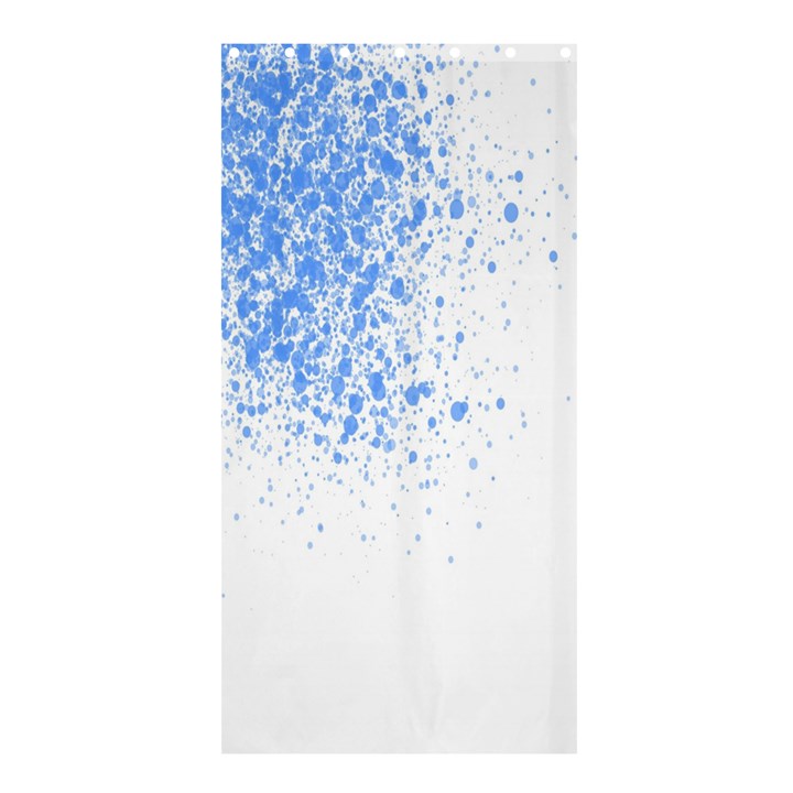 Blue Paint Splats Shower Curtain 36  x 72  (Stall) 