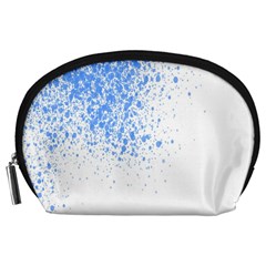 Blue Paint Splats Accessory Pouches (large)  by Nexatart