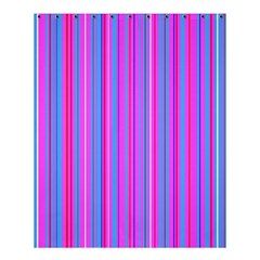 Blue And Pink Stripes Shower Curtain 60  X 72  (medium)  by Nexatart