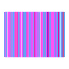 Blue And Pink Stripes Double Sided Flano Blanket (mini)  by Nexatart