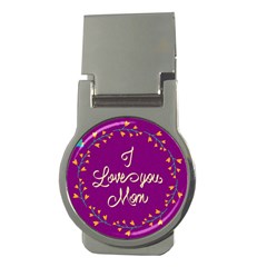 Happy Mothers Day Celebration I Love You Mom Money Clips (round) 