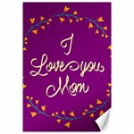 Happy Mothers Day Celebration I Love You Mom Canvas 12  x 18   11.88 x17.36  Canvas - 1