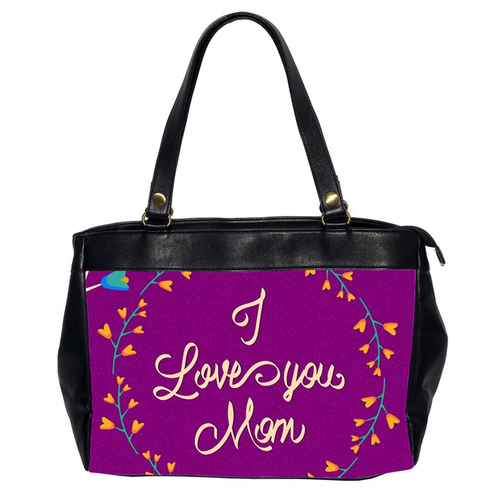 Happy Mothers Day Celebration I Love You Mom Office Handbags (2 Sides) 