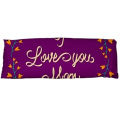 Happy Mothers Day Celebration I Love You Mom Body Pillow Case (dakimakura) by Nexatart