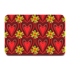 Digitally Created Seamless Love Heart Pattern Plate Mats by Nexatart