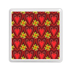 Digitally Created Seamless Love Heart Pattern Memory Card Reader (square)  by Nexatart