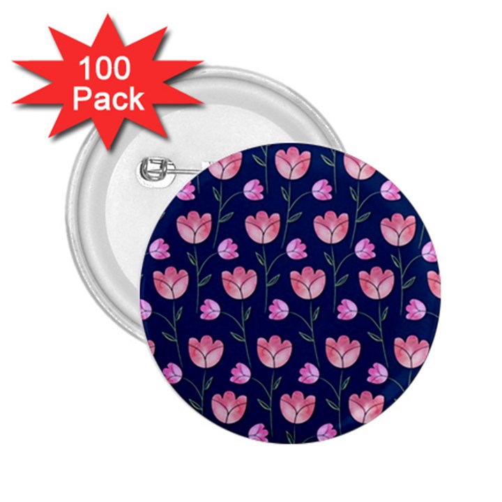 Watercolour Flower Pattern 2.25  Buttons (100 pack) 