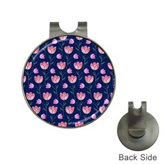 Watercolour Flower Pattern Hat Clips With Golf Markers by Nexatart