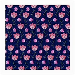 Watercolour Flower Pattern Medium Glasses Cloth (2-side)