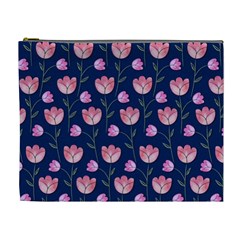 Watercolour Flower Pattern Cosmetic Bag (xl) by Nexatart