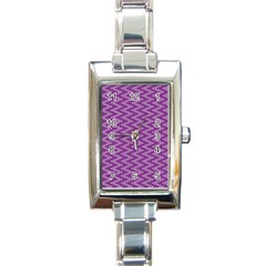 Purple Zig Zag Pattern Background Wallpaper Rectangle Italian Charm Watch by Nexatart