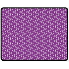 Purple Zig Zag Pattern Background Wallpaper Double Sided Fleece Blanket (medium) 