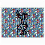 Happy Mothers Day Celebration Large Glasses Cloth (2-Side) Front