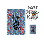 Happy Mothers Day Celebration Playing Cards 54 (Mini)  Front - Heart3