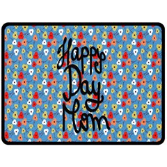 Happy Mothers Day Celebration Double Sided Fleece Blanket (large)  by Nexatart