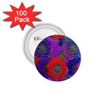 Colorful Background Of Multi Color Floral Pattern 1.75  Buttons (100 pack)  Front