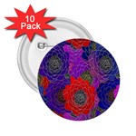 Colorful Background Of Multi Color Floral Pattern 2.25  Buttons (10 pack)  Front