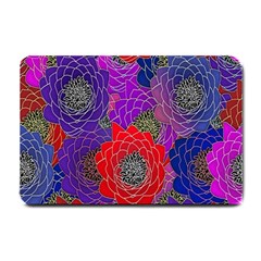 Colorful Background Of Multi Color Floral Pattern Small Doormat  by Nexatart