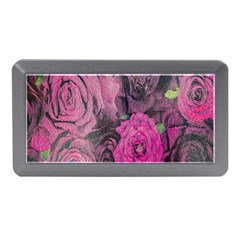 Oil Painting Flowers Background Memory Card Reader (mini)