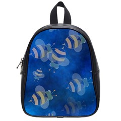 Seamless Bee Tile Cartoon Tilable Design School Bags (small) 