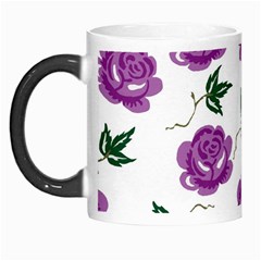 Purple Roses Pattern Wallpaper Background Seamless Design Illustration Morph Mugs by Nexatart