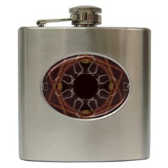 Digitally Created Seamless Pattern Hip Flask (6 Oz) by Nexatart