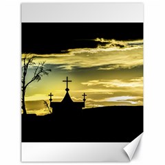 Graves At Side Of Road In Santa Cruz, Argentina Canvas 18  X 24   by dflcprints