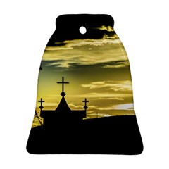 Graves At Side Of Road In Santa Cruz, Argentina Bell Ornament (two Sides) by dflcprints