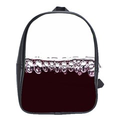 Bubbles In Red Wine School Bags (xl)  by Nexatart