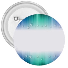 Blue Stripe With Water Droplets 3  Buttons