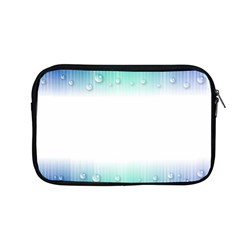 Blue Stripe With Water Droplets Apple MacBook Pro 13  Zipper Case