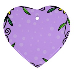 Hand Drawn Doodle Flower Border Ornament (heart) by Nexatart