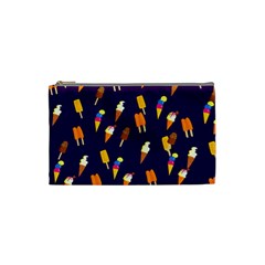 Seamless Cartoon Ice Cream And Lolly Pop Tilable Design Cosmetic Bag (small)  by Nexatart