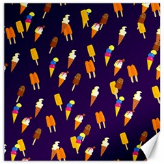 Seamless Cartoon Ice Cream And Lolly Pop Tilable Design Canvas 16  X 16  